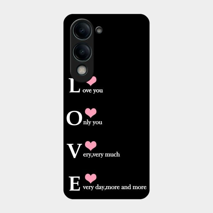 Love Glass Case Cover For Iqoo Z10 Lite