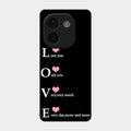 Love Glass Case Cover For Iqoo Z9S Pro 5G