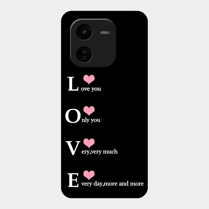 Love Glass Case Cover For Iqoo Z9X 5G