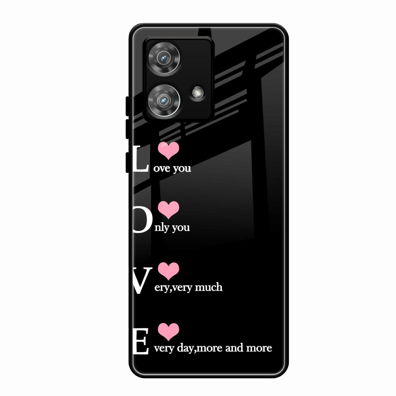 Love Glass Case Cover For Motorola Edge 40 5G