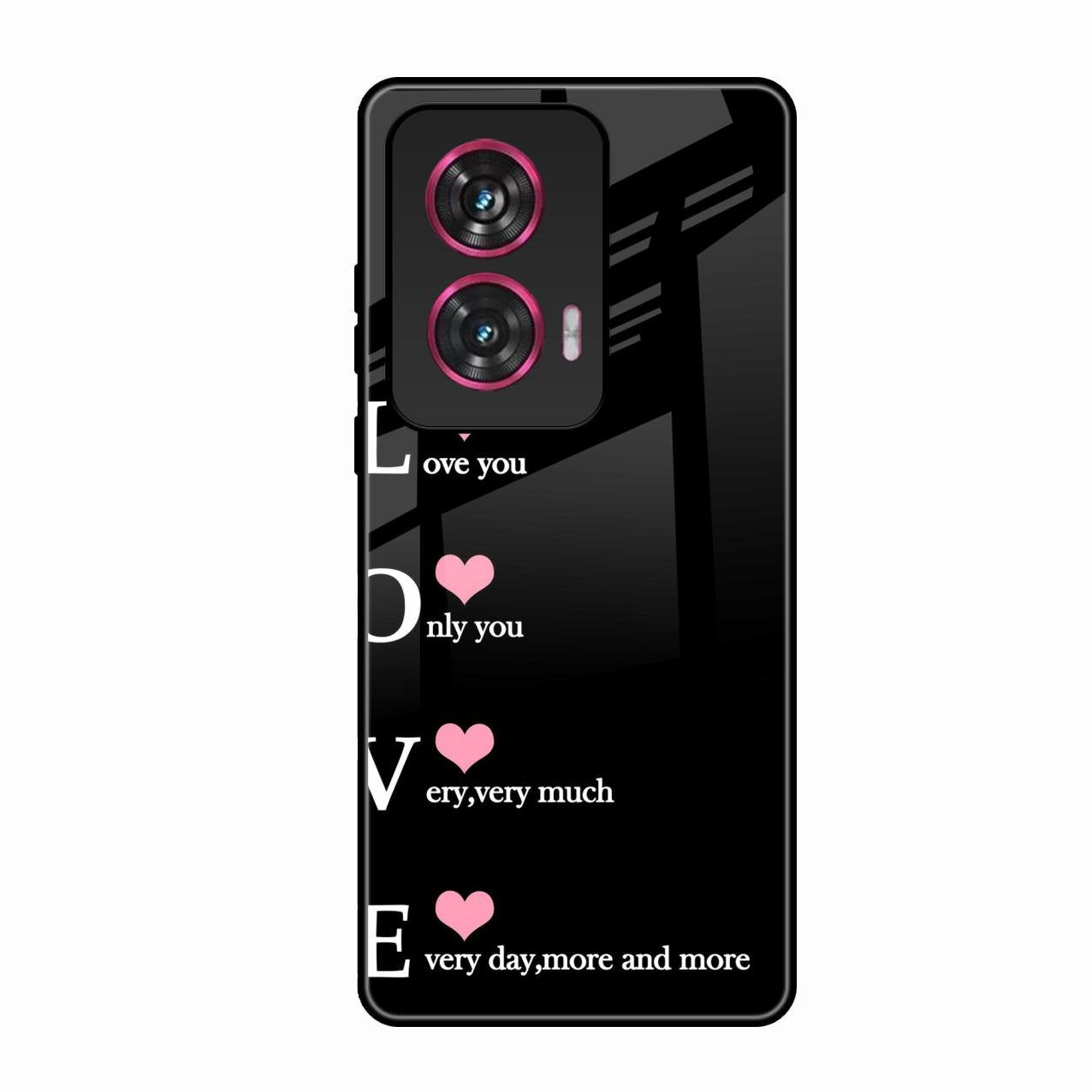 Love Glass Case Cover For Motorola Edge 50 Fusion 5G