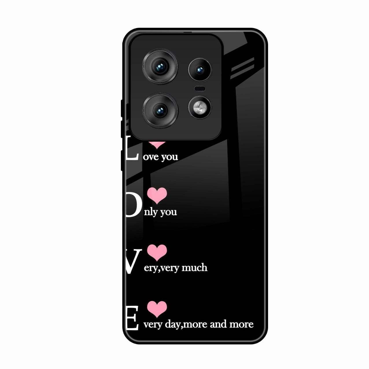 Love Glass Case Cover For Motorola Edge 50 Pro