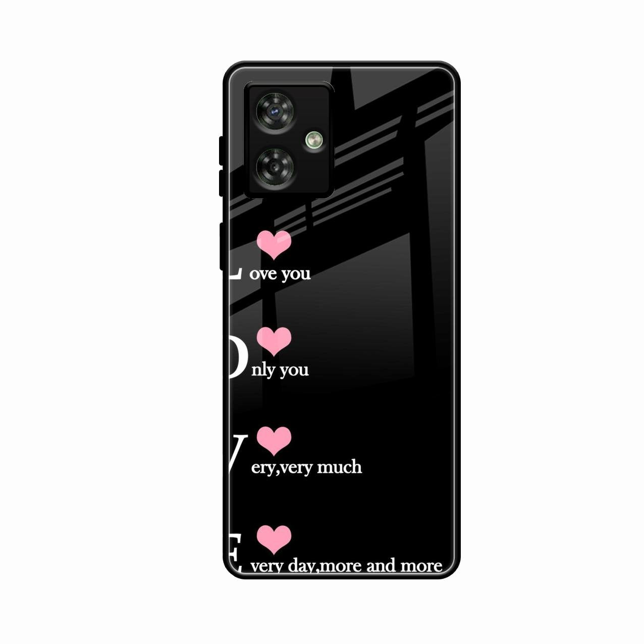 Love Glass Case Cover For Motorola G54 5G