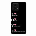 Love Glass Case Cover For Motorola g84 5G