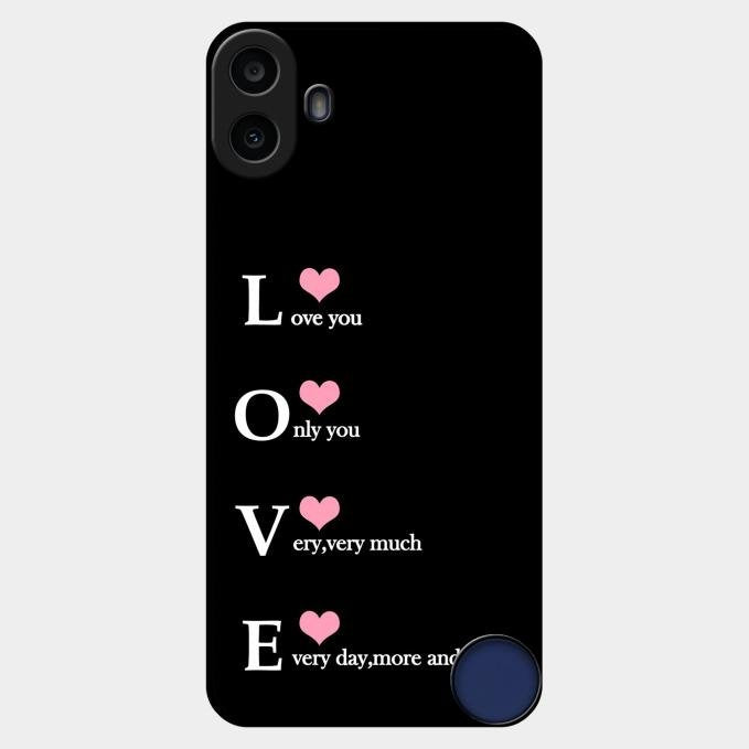Love Glass Case Cover For Nothing Cmf Phone 1