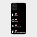 Love Glass Case Cover For Nothing Phone 1