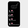 Love Glass Case Cover For Nothing Phone 2A 5G