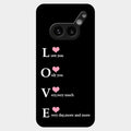 Love Glass Case Cover For Nothing Phone 2A Plus
