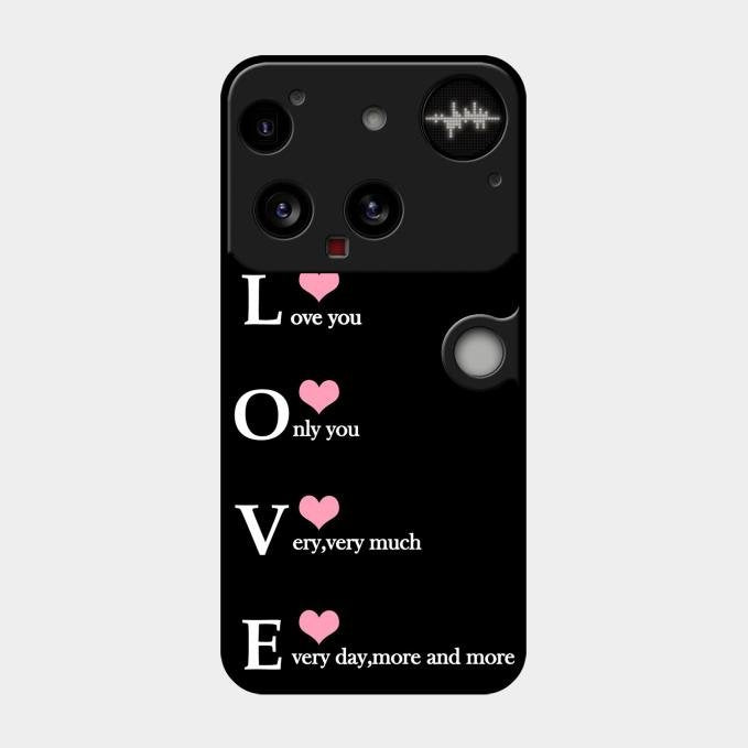 Love Glass Case Cover For Nothing Phone 3 5G