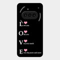 Love Glass Case Cover For Nothing Phone 3A 5G