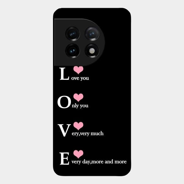 Love Glass Case Cover For Oneplus 11 5G