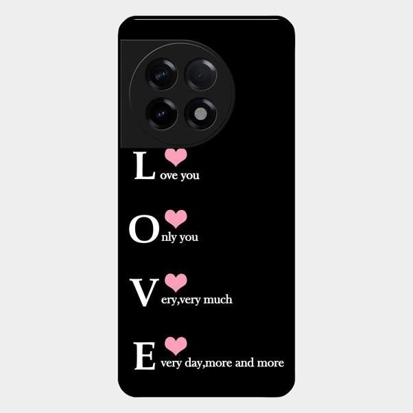 Love Glass Case Cover For Oneplus 11R 5G