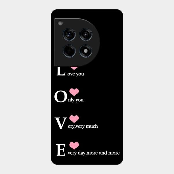 Love Glass Case Cover For Oneplus 12R 5G