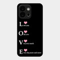 Love Glass Case Cover For Oneplus 13S 5G