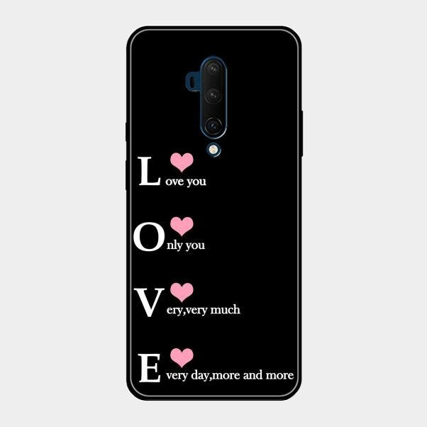 Love Glass Case Cover For Oneplus 7T Pro
