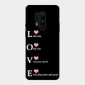 Love Glass Case Cover For Oneplus 8 Pro