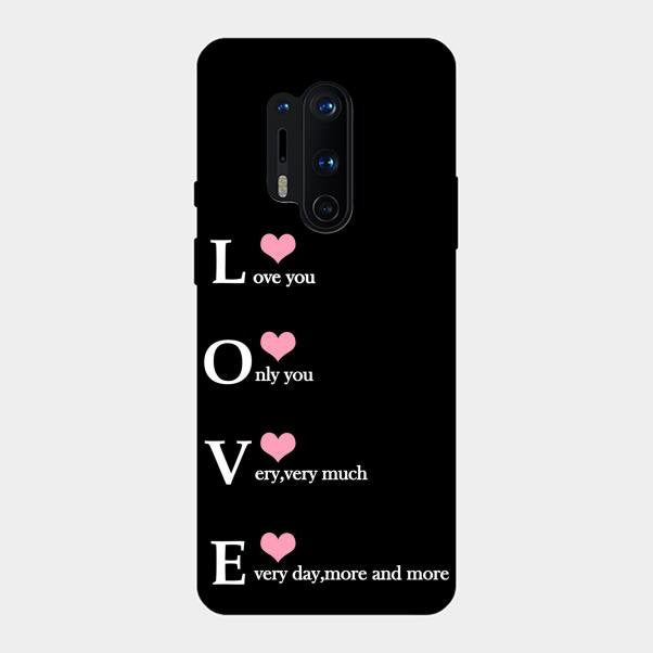 Love Glass Case Cover For Oneplus 8 Pro