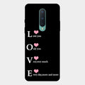 Love Glass Case Cover For Oneplus 8