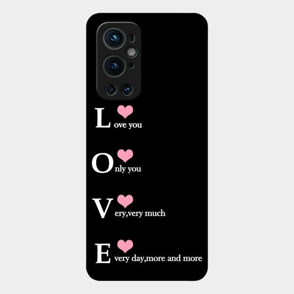 Love Glass Case Cover For Oneplus 9 Pro 5G