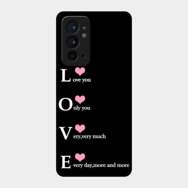 Love Glass Case Cover For Oneplus 9Rt 5G