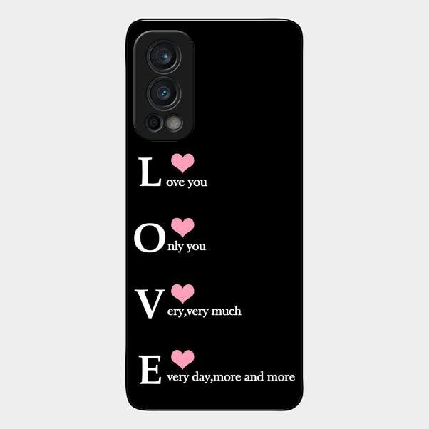 Love Glass Case Cover For Oneplus Nord 2 5G