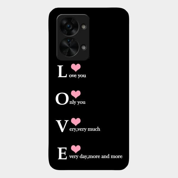 Love Glass Case Cover For Oneplus Nord 2T 5G