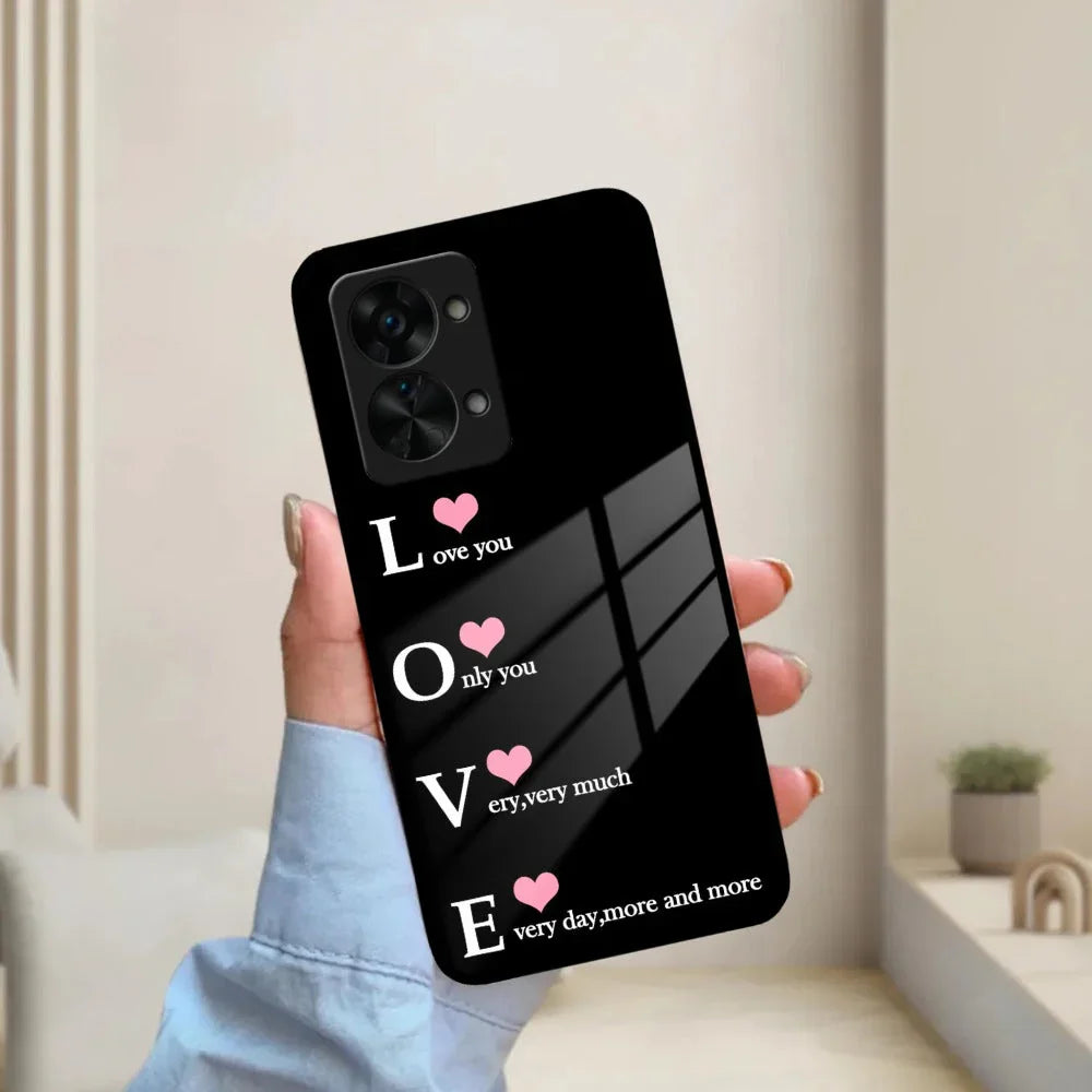 Latte Love Patter Glass Case Cover - Coffee For OnePlus - ShopOnCliQ