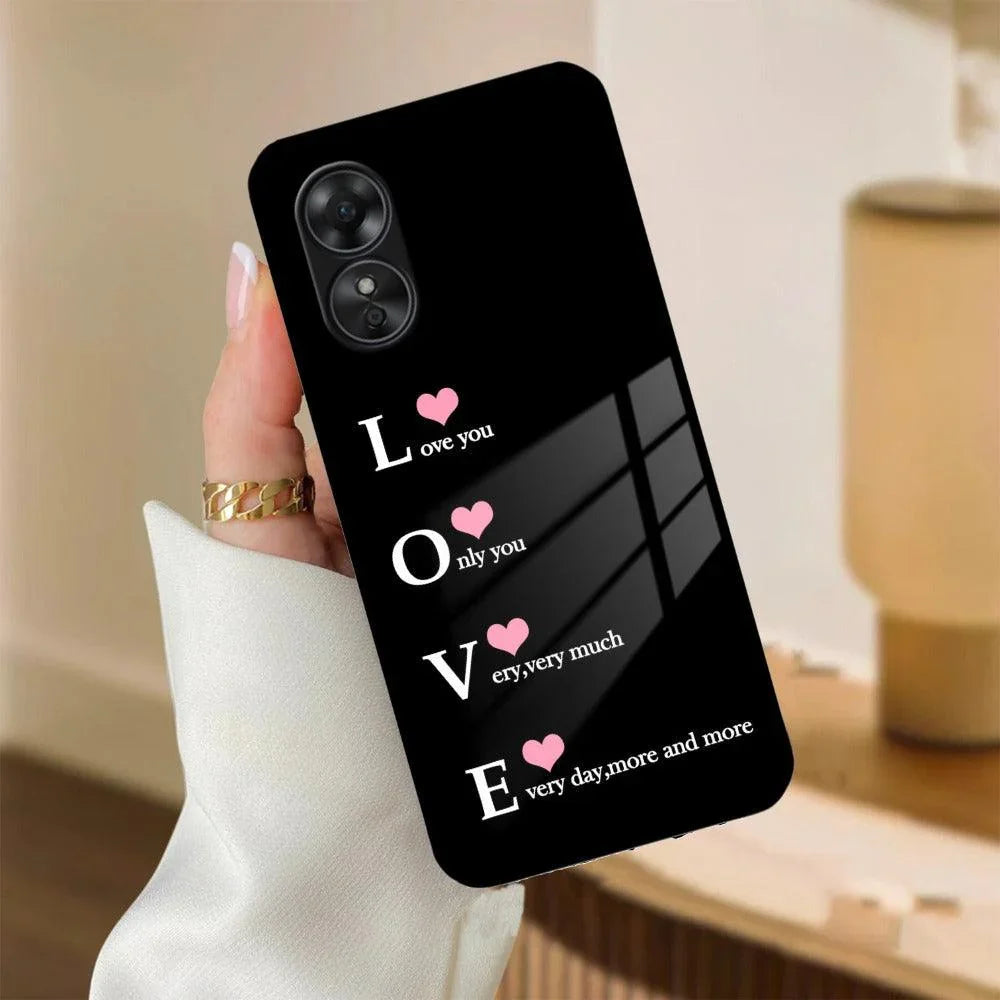 Love Glass Case Cover For Oppo - ShopOnCliQ