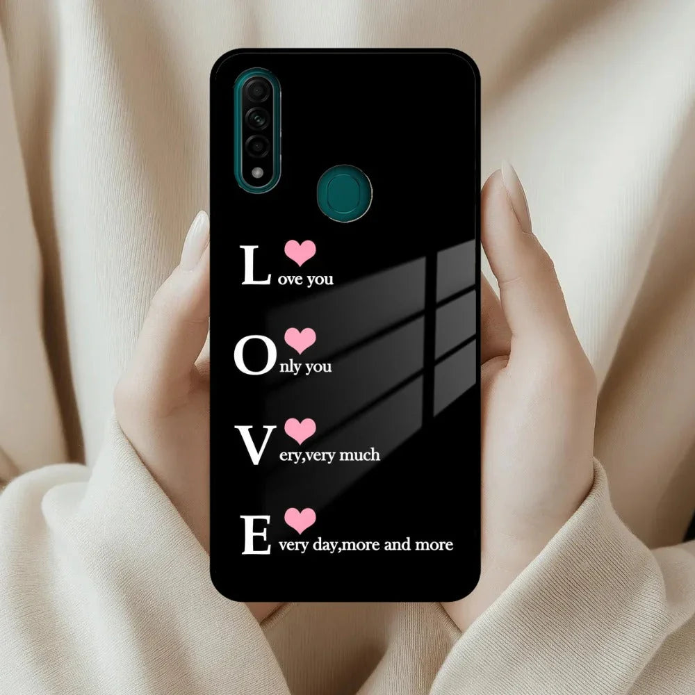 Love Glass Case Cover For Oppo - ShopOnCliQ