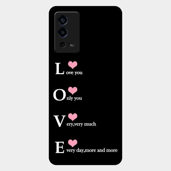 Love Glass Case Cover For Oppo A55