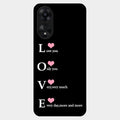 Love Glass Case Cover For Oppo A78 5G