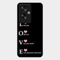 Love Glass Case Cover For Oppo A79 5G