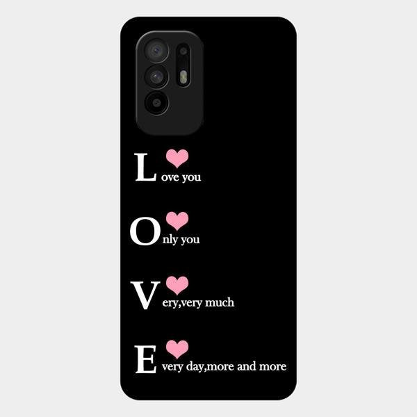 Love Glass Case Cover For Oppo F19 Pro Plus 5G