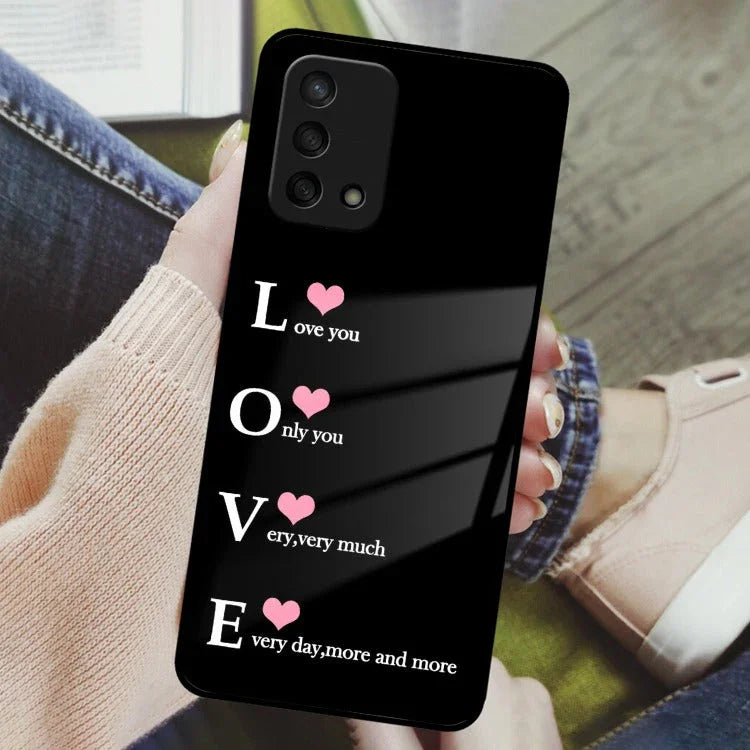 Love Glass Case Cover For Oppo - ShopOnCliQ