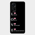 Love Glass Case Cover For Oppo F23 5G