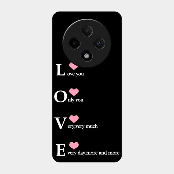 Love Glass Case Cover For Oppo F27 Pro Plus 5G