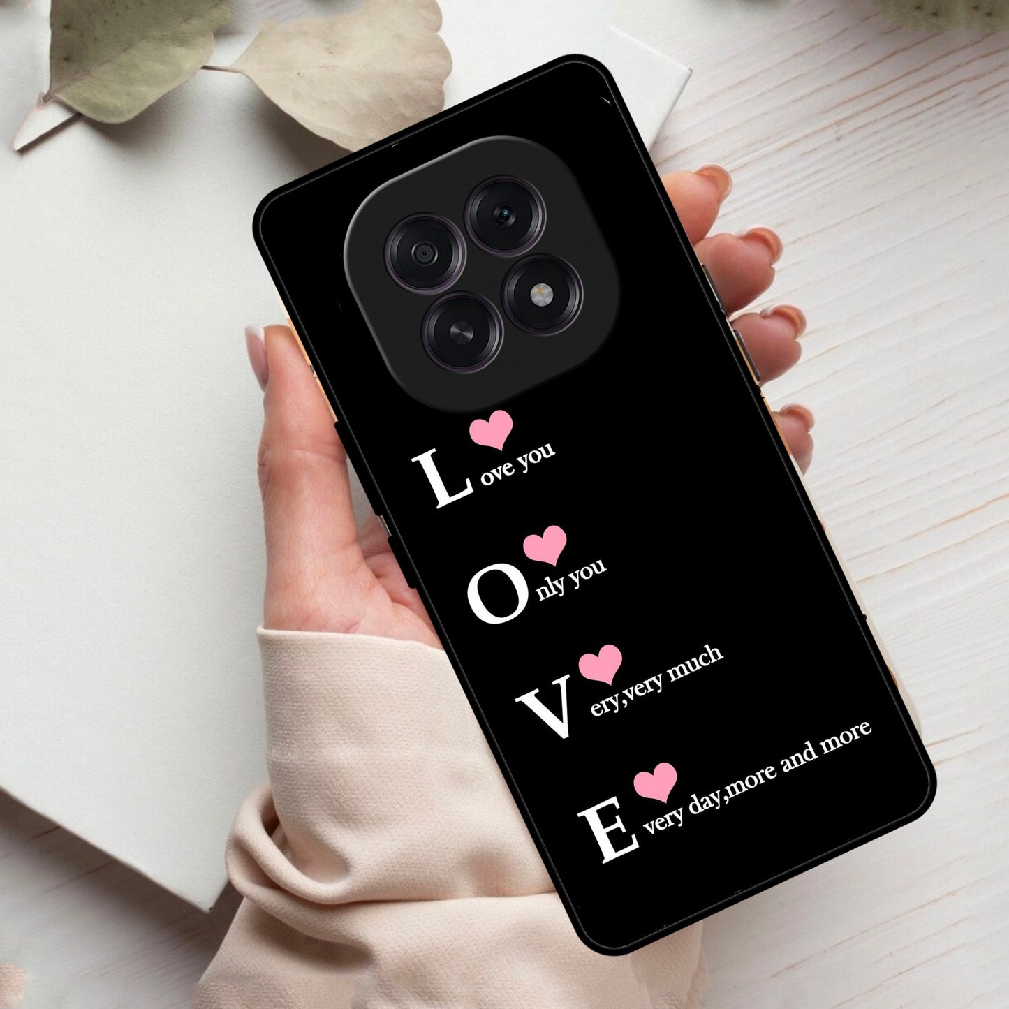 Love Glass Case Cover For Oppo