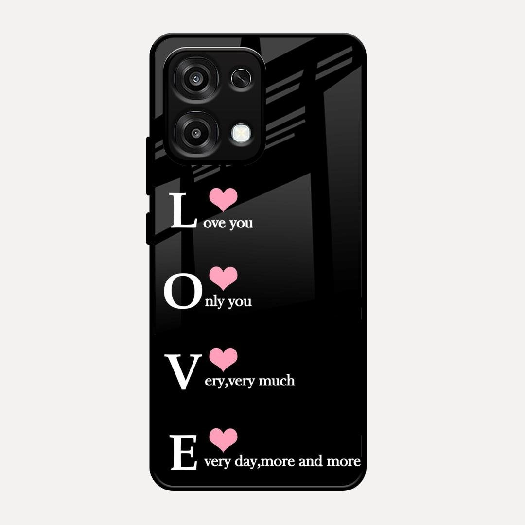 Love Glass Case Cover For Oppo F31 5G