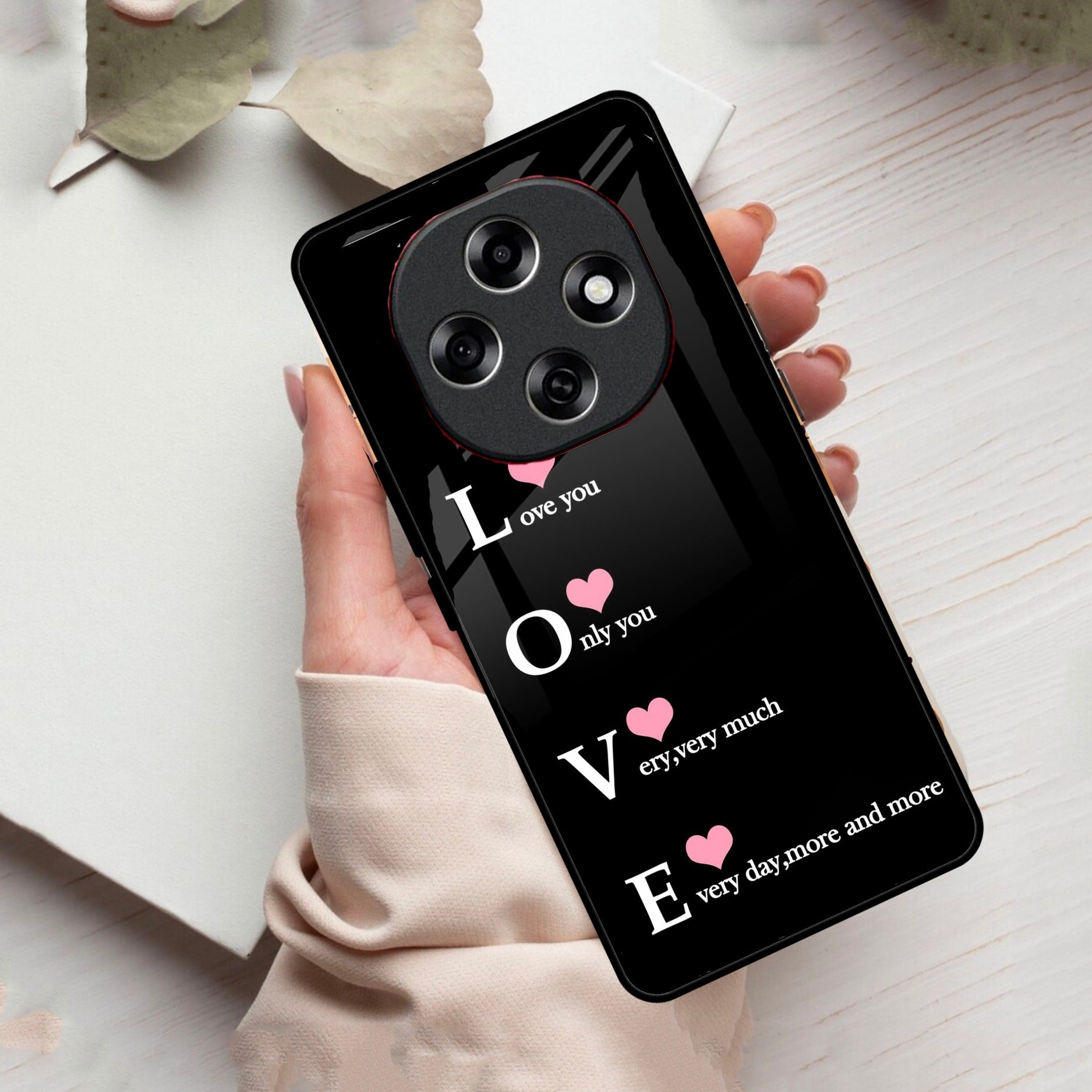 Love Glass Case Cover For Oppo