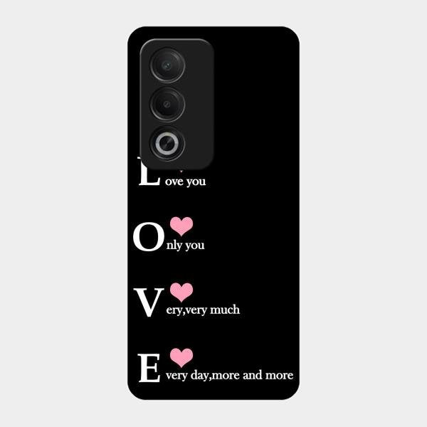 Love Glass Case Cover For Oppo K12X 5G