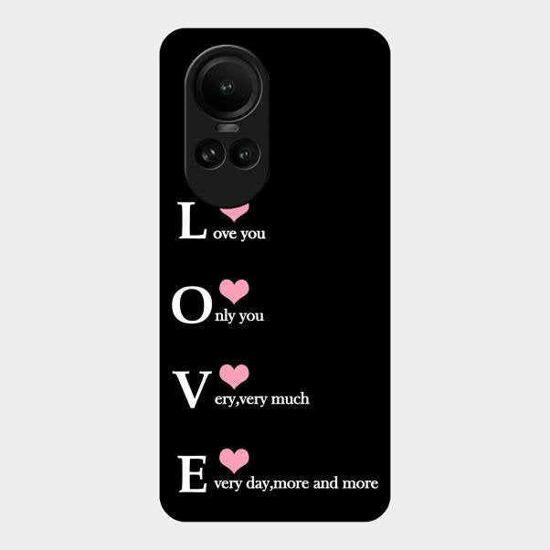 Love Glass Case Cover For Oppo Reno 10 Pro 5G