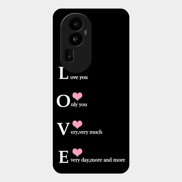 Love Glass Case Cover For Oppo Reno 10 Pro Plus 5G