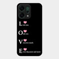 Love Glass Case Cover For Oppo Reno 14 5G