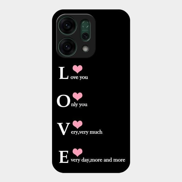 Love Glass Case Cover For Oppo Reno 14 5G