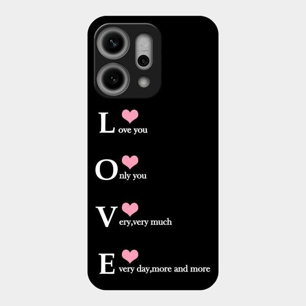 Love Glass Case Cover For Oppo Reno 14 Pro 5G
