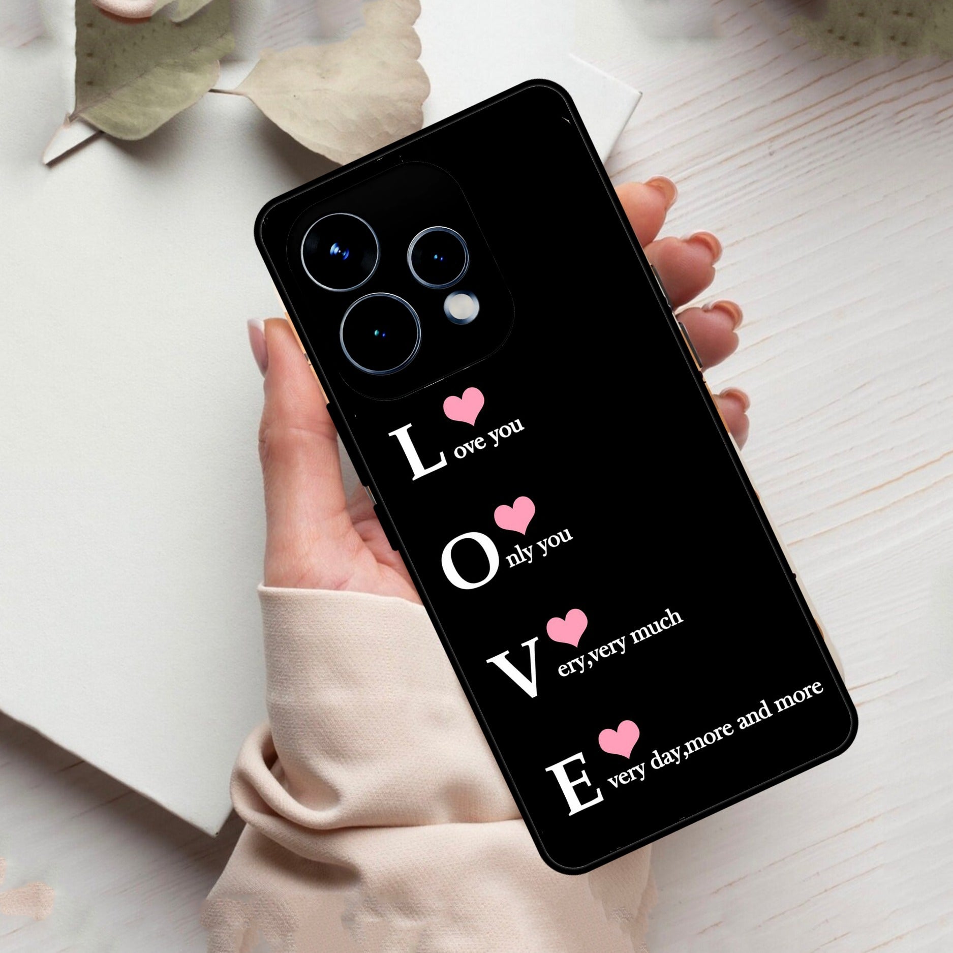 Love Glass Case Cover For Oppo