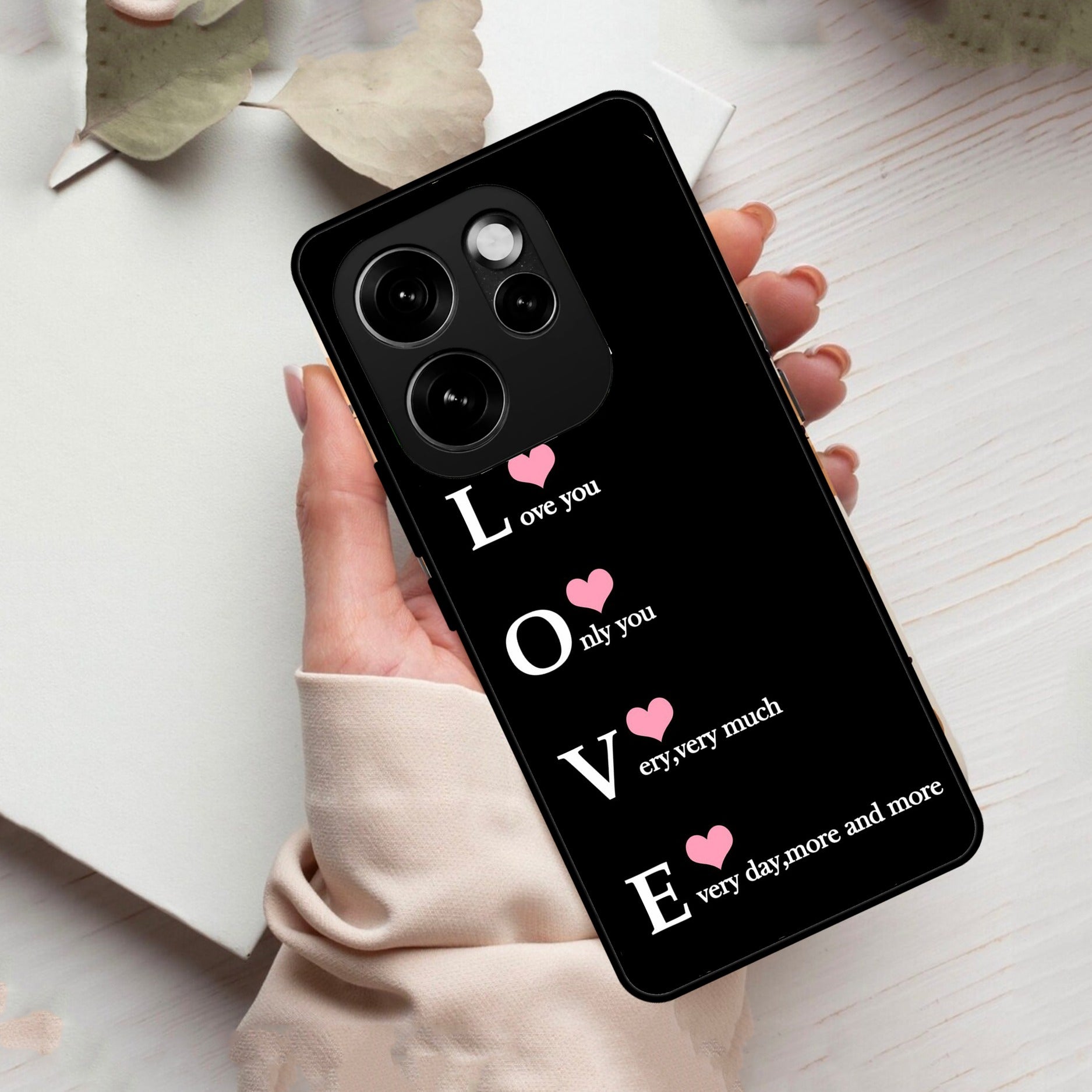 Love Glass Case Cover For Oppo