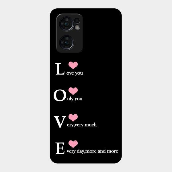 Love Glass Case Cover For Oppo Reno 7 5G