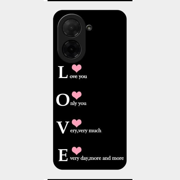Love Glass Case Cover For Poco C71