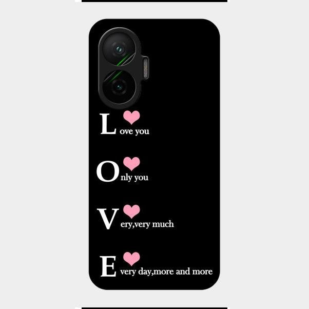 Love Glass Case Cover For Poco F7 5G